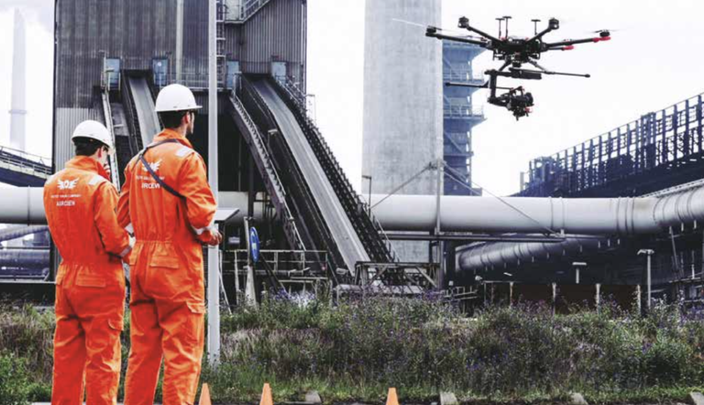 Industrial plant drone inspection Industrial plant drone inspection